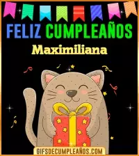 GIF Feliz Cumpleaños Maximiliana